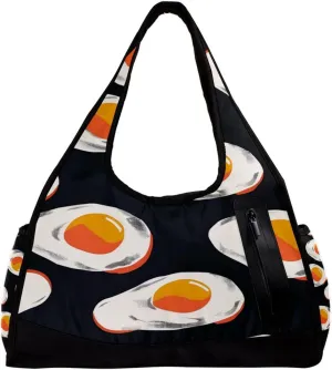 Gym Bags for Men,Travel Duffel Bags for Women,Cartoon Fried Egg,Workout Bag