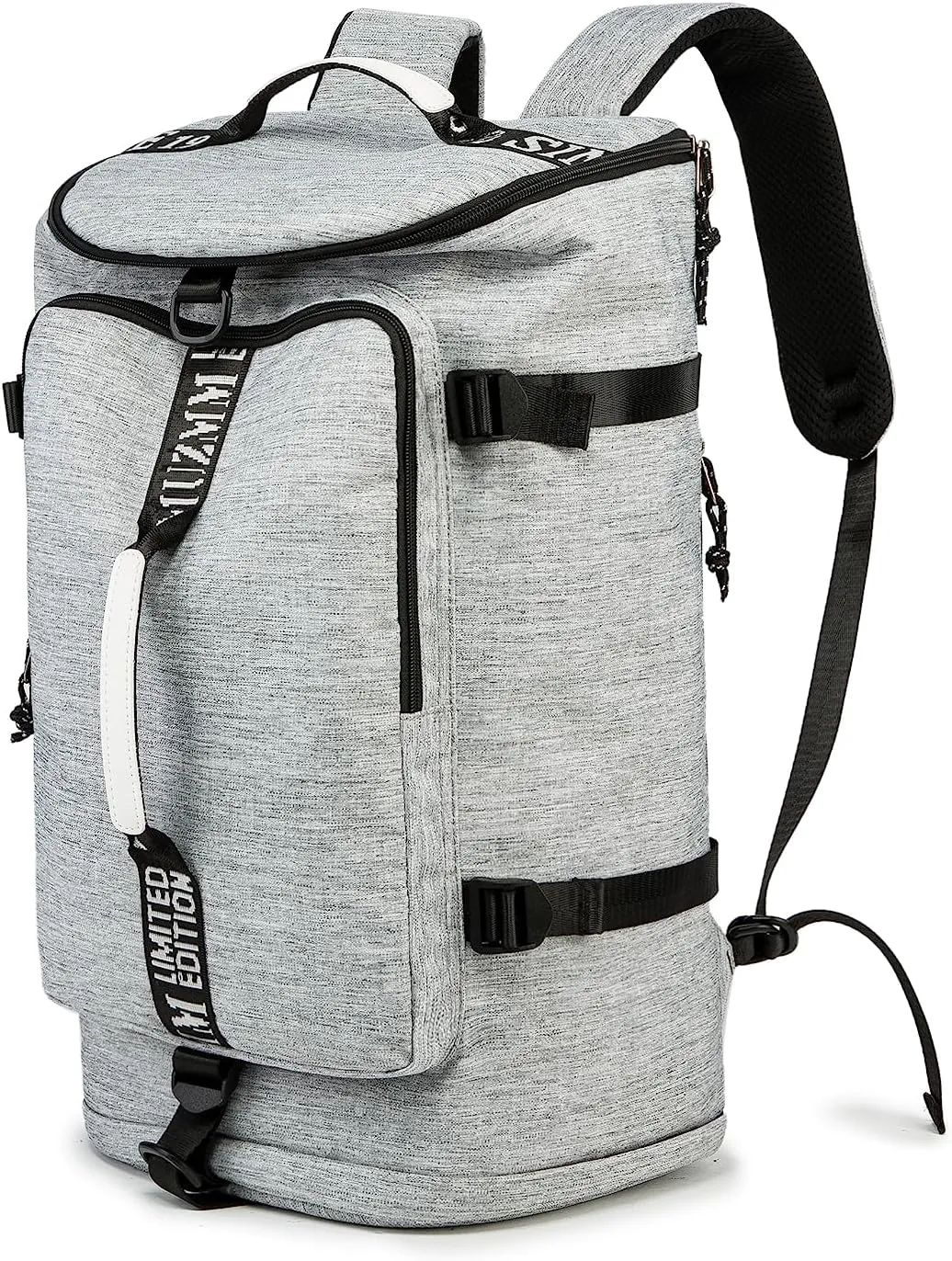 Gym Duffle Bag Waterproof black Laptop Backpack Suitable for Hiking, Fishing, Travel 40L Large Capacity Trendy Cool Lightweight Backpack for Men and Women