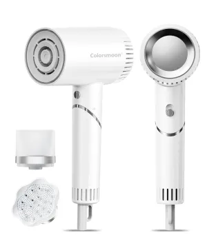 Hair Dryer, 100,000 RPM High-Speed Blow Dryers for Women & Men, Fast-Drying, 500 Million Negative Ions, Heat-Control, Low-Noise with Diffuser & Nozzle, Compact Foldable for Home Travel Use