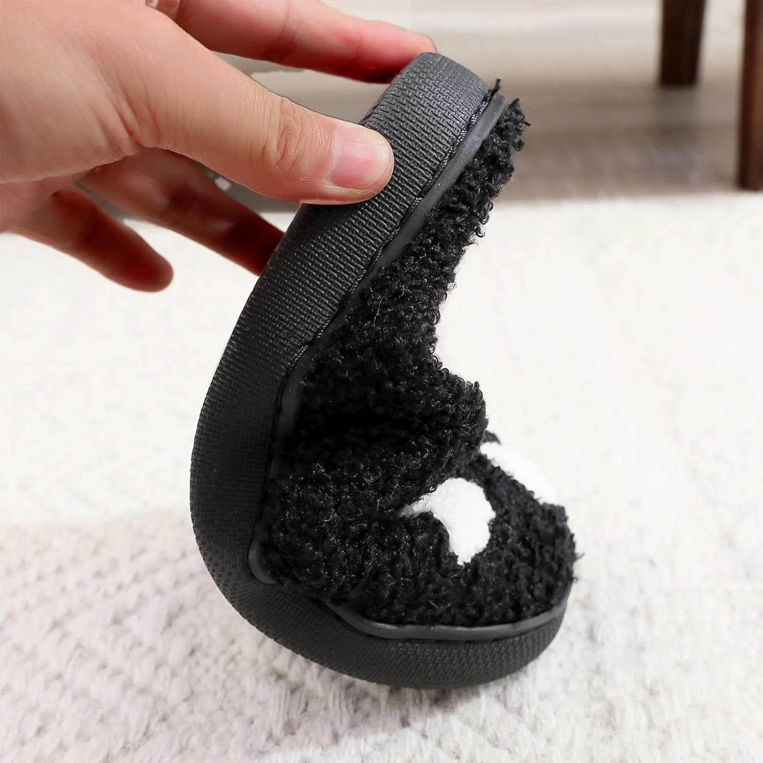 Halloween Slippers for Women and Men, Pumpkin With Bats, Ghost Face, Black Spooky House Indoor Outdoor, Cozy Fall and Winter