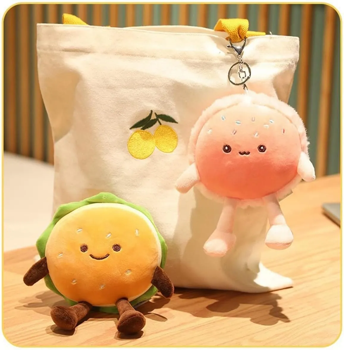 Hamburger Plush Toy - Hamburger Stuffed Toys - Cute Food Plush Pillow - Room Decor Holiday Birthday for Kids Boys Girls (6")