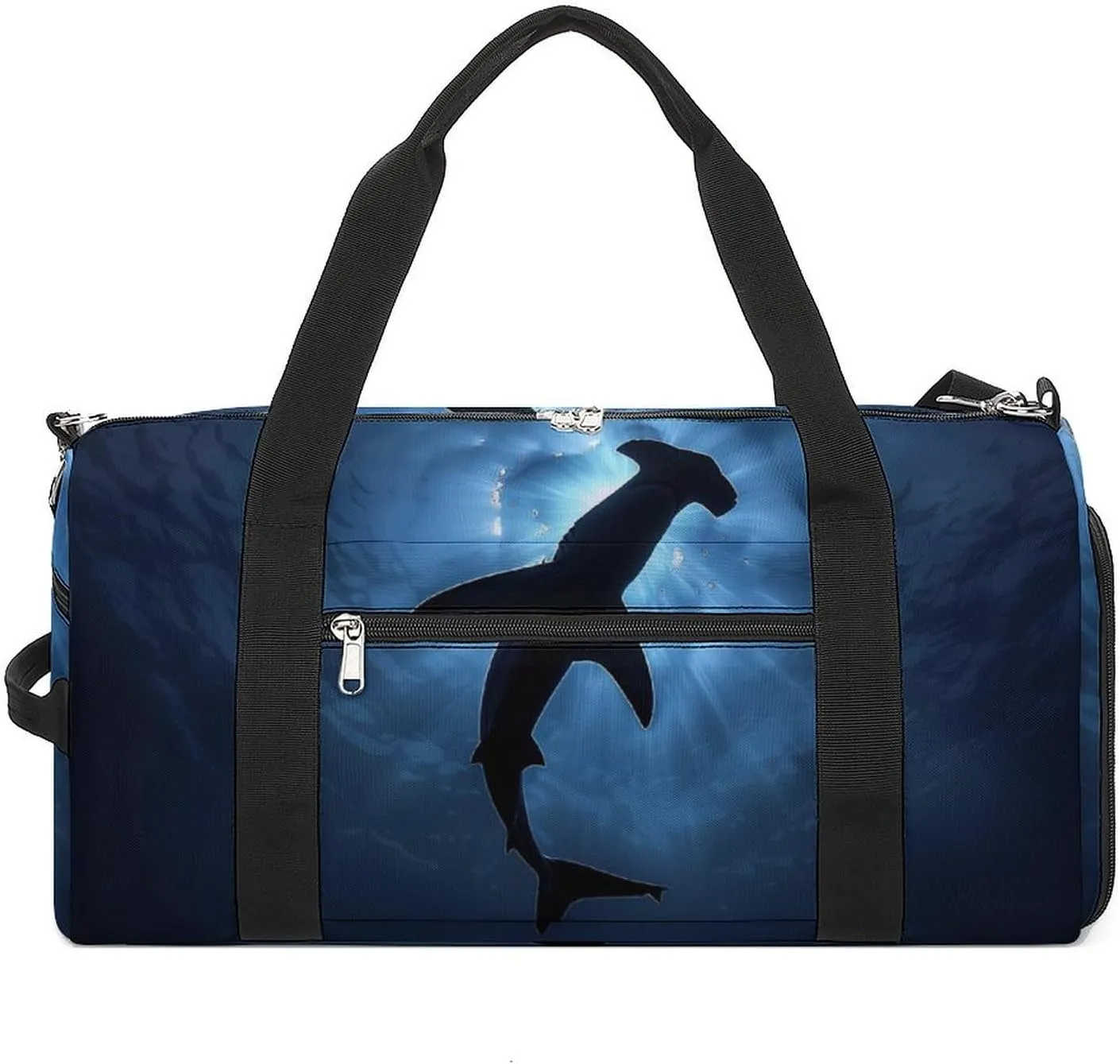 Hammerhead Shark Sports Gym Bag for Men Women Travel Duffel Bag with Shoulder Strap