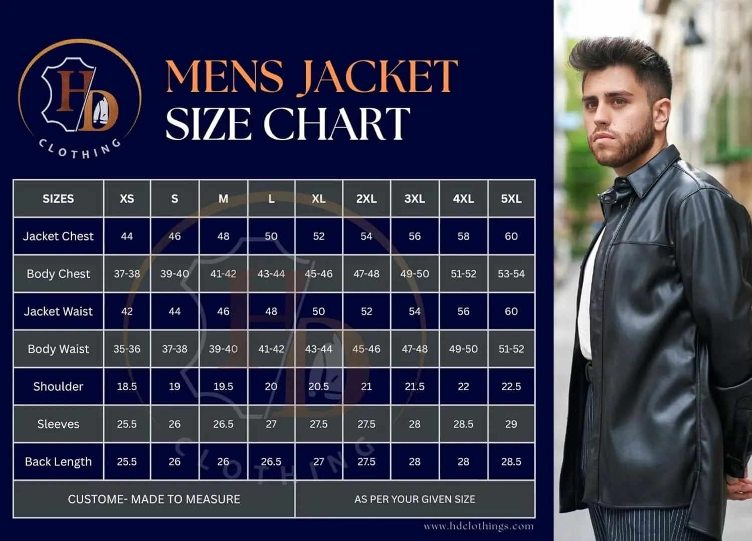 H&D Clothing Men's Gothic Style Motorcycle Jacket Black Leather Multi-Buckle Design Real Motorbike Rider Rock Classic Jacket