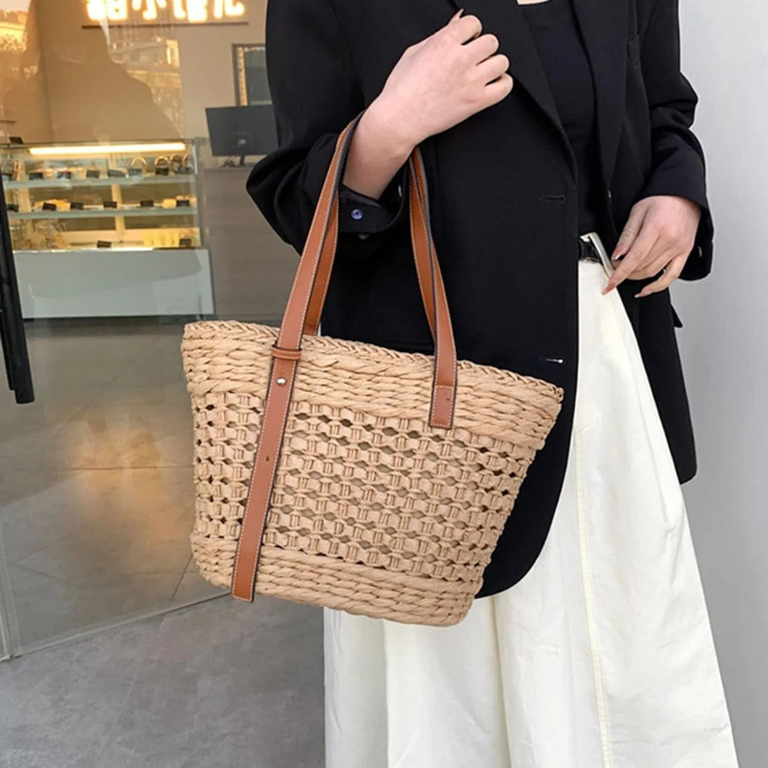 Hand Woven Straw Bags | Flavia