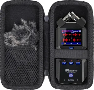 Hard Travel Case for Zoom H4essential 4-Track Stereo Handy Recorder by Aenllosi(Case Only)
