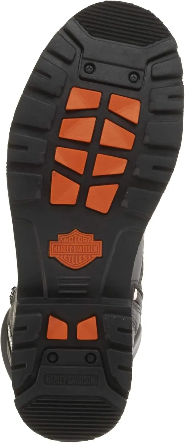 Harley-Davidson Men's Riddick 8-Inch Lace-UP Black Motorcycle Boots D98308