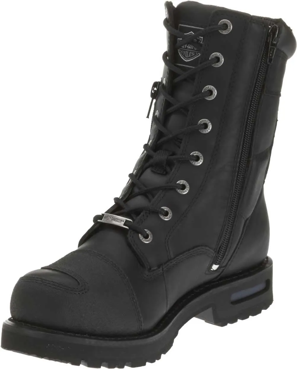 Harley-Davidson Men's Riddick 8-Inch Lace-UP Black Motorcycle Boots D98308