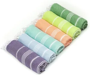 HAVLULAND Luxury Turkish Beach Towel - 100% Organic Cotton, Ultra-Soft, Quick-Dry & Sand-Free - Large, Lightweight & Absorbent for Travel & Pool Blanket