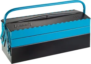 HAZET metal tool box 190L | empty | with spacious bottom compartment and 4 fold-out side compartments | for tidy storage of tools, etc.