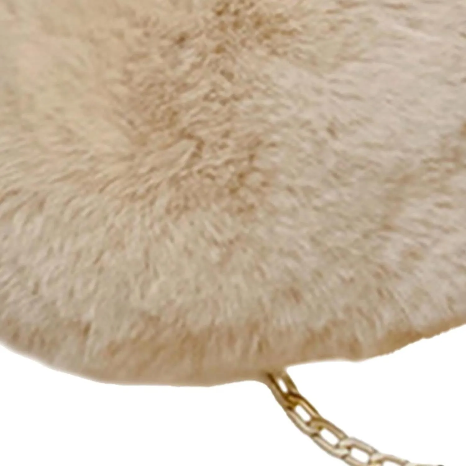 Heart Shaped Shoulder Bag, Furry Purse, Casual Cute Tote Crossbody Bag for Women Ladies