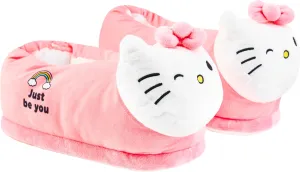 Hello Kitty Womens 3D Slippers, Cozy Indoor House Shoes Non Slip Loungewear - Gifts for Her