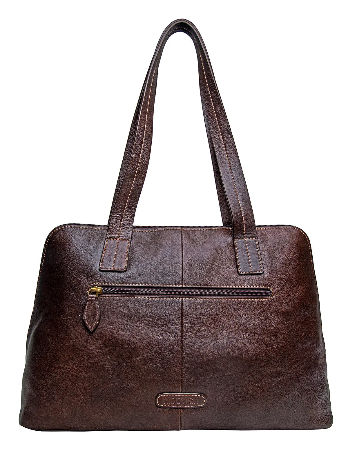 Hidesign Cerys Leather Multi-Compartment Shoulder Bag Brown