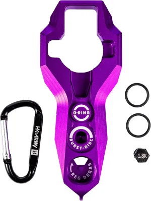 HK Army Tank Regulator Multi-Tool w/ORings, Burst Disc, Carabiner