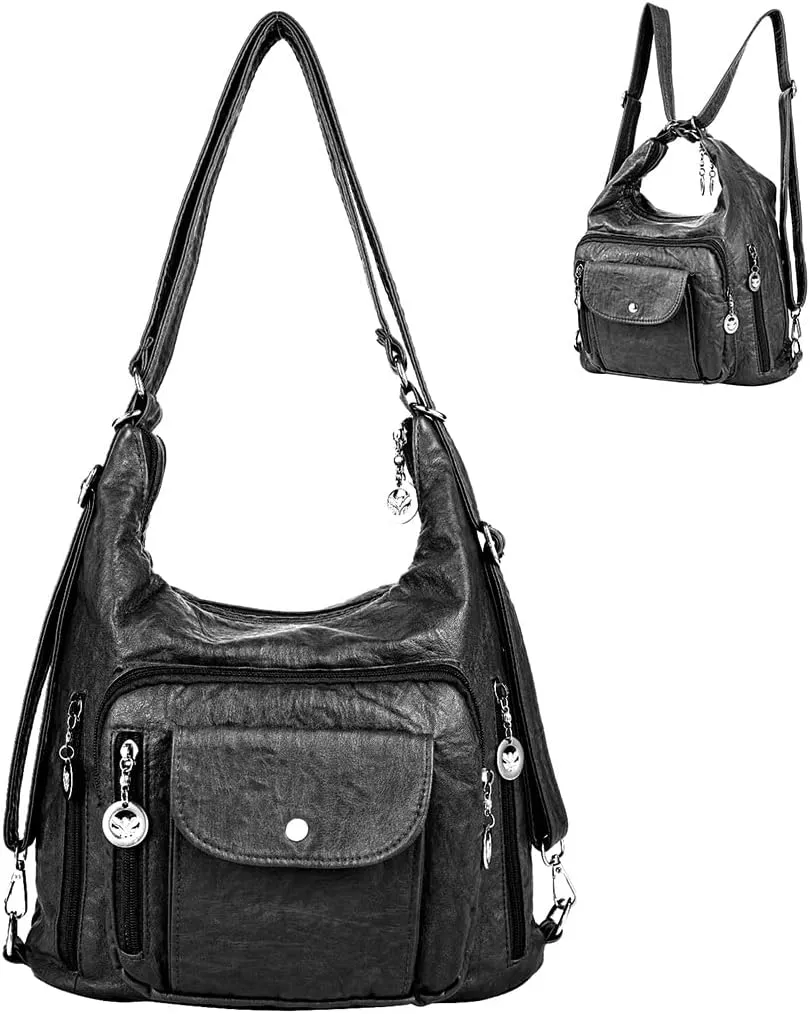 Hobo Bags for Women Large Purse and Handbags Soft PU Leather Women's Shoulder Bags with Multi Pockets Crossbody Bag