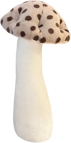 Hofun4U Mushroom Plush Pillow - 30 inch Mushroom Shaped Stuffed Long Pillow - Mushroom Stuffed Pillow - Christmas Birthday Choice Sofa Home Decoration (Brown)