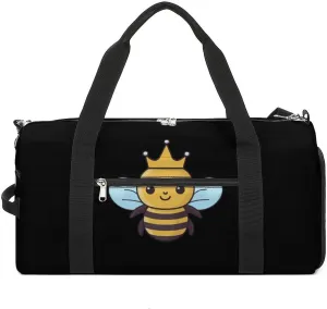Honey Bee Travel Duffle Bag Large Capacity Gym Bag Weekender Overnight Bags Carry on Tote Bag