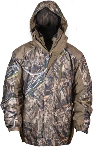 HOT SHOT Men’s 3-in-1 Insulated Camo Hunting Parka, Waterproof Jacket, Versatile Camouflage Hunting Clothes for Men