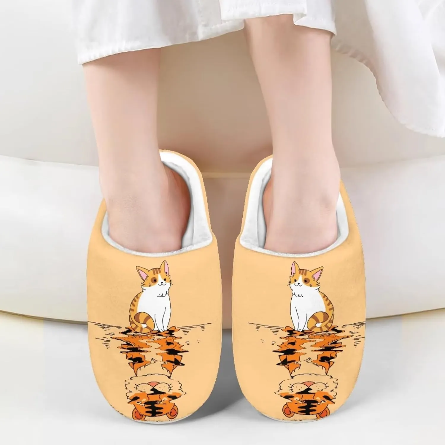 House Slippers for Boys Girls, No-Slip Memory Foam Slippers Soft Rubber Sole House Shoes for Indoor Bedroom Outdoor