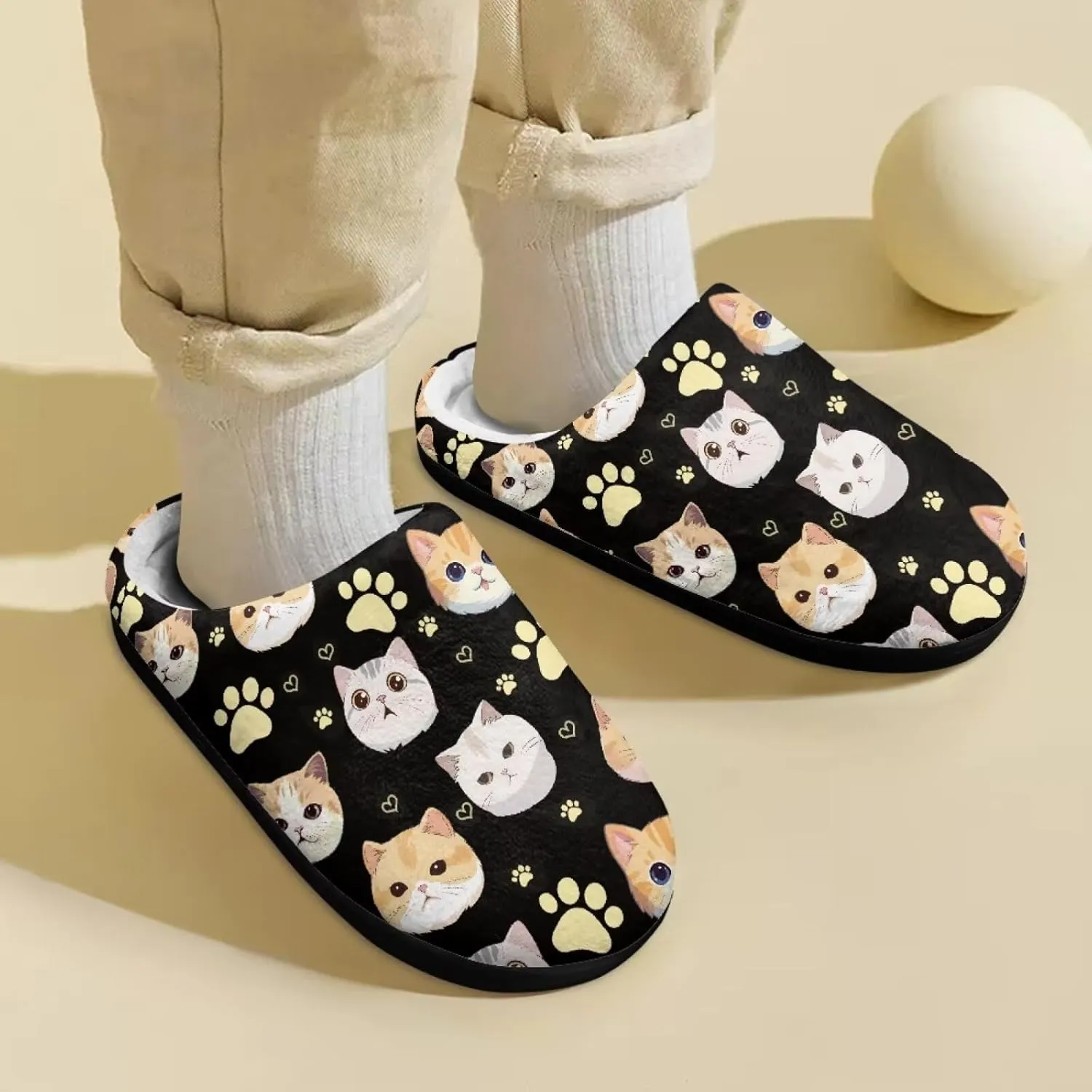House Slippers for Boys Girls, No-Slip Memory Foam Slippers Soft Rubber Sole House Shoes for Indoor Bedroom Outdoor