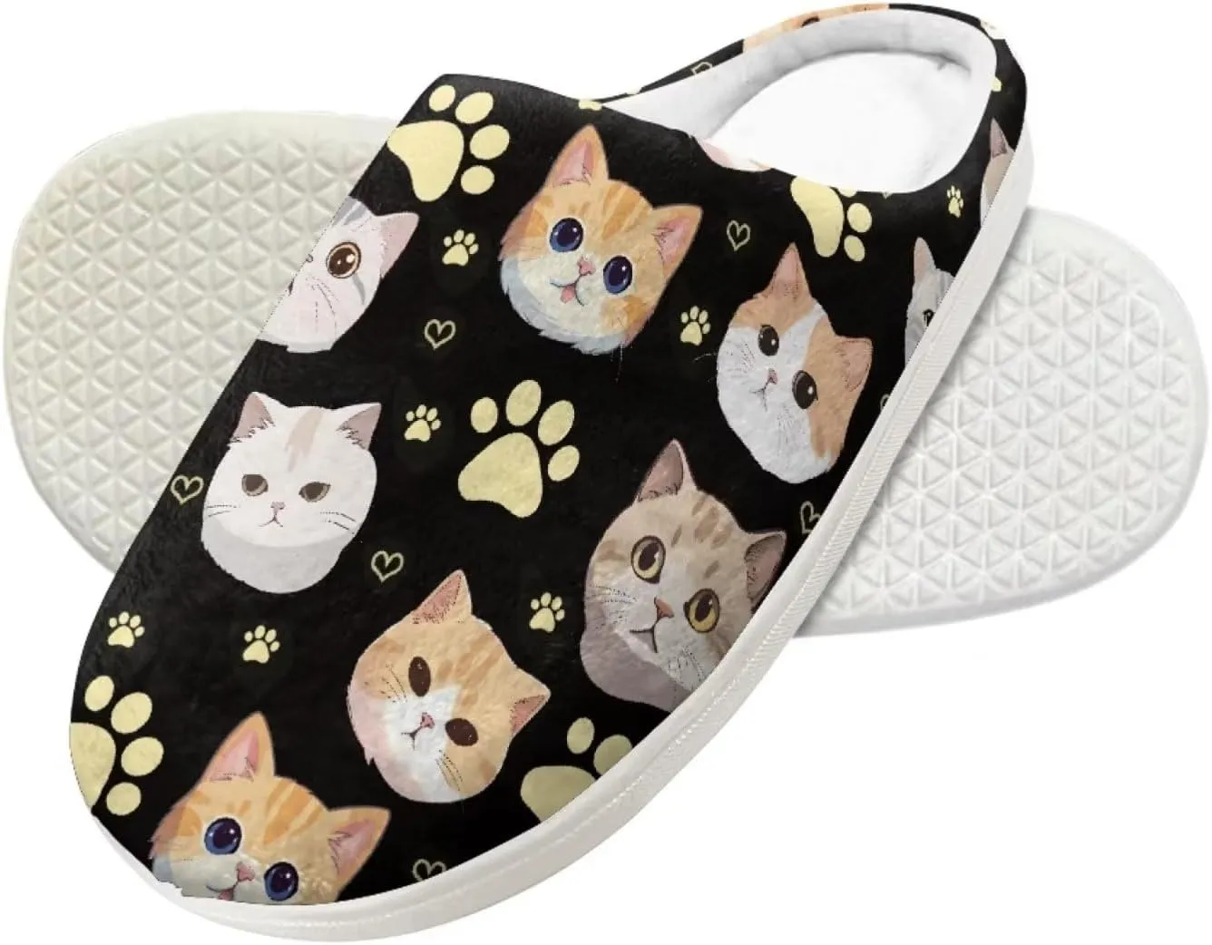 House Slippers for Boys Girls, No-Slip Memory Foam Slippers Soft Rubber Sole House Shoes for Indoor Bedroom Outdoor