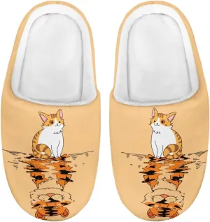House Slippers for Boys Girls, No-Slip Memory Foam Slippers Soft Rubber Sole House Shoes for Indoor Bedroom Outdoor