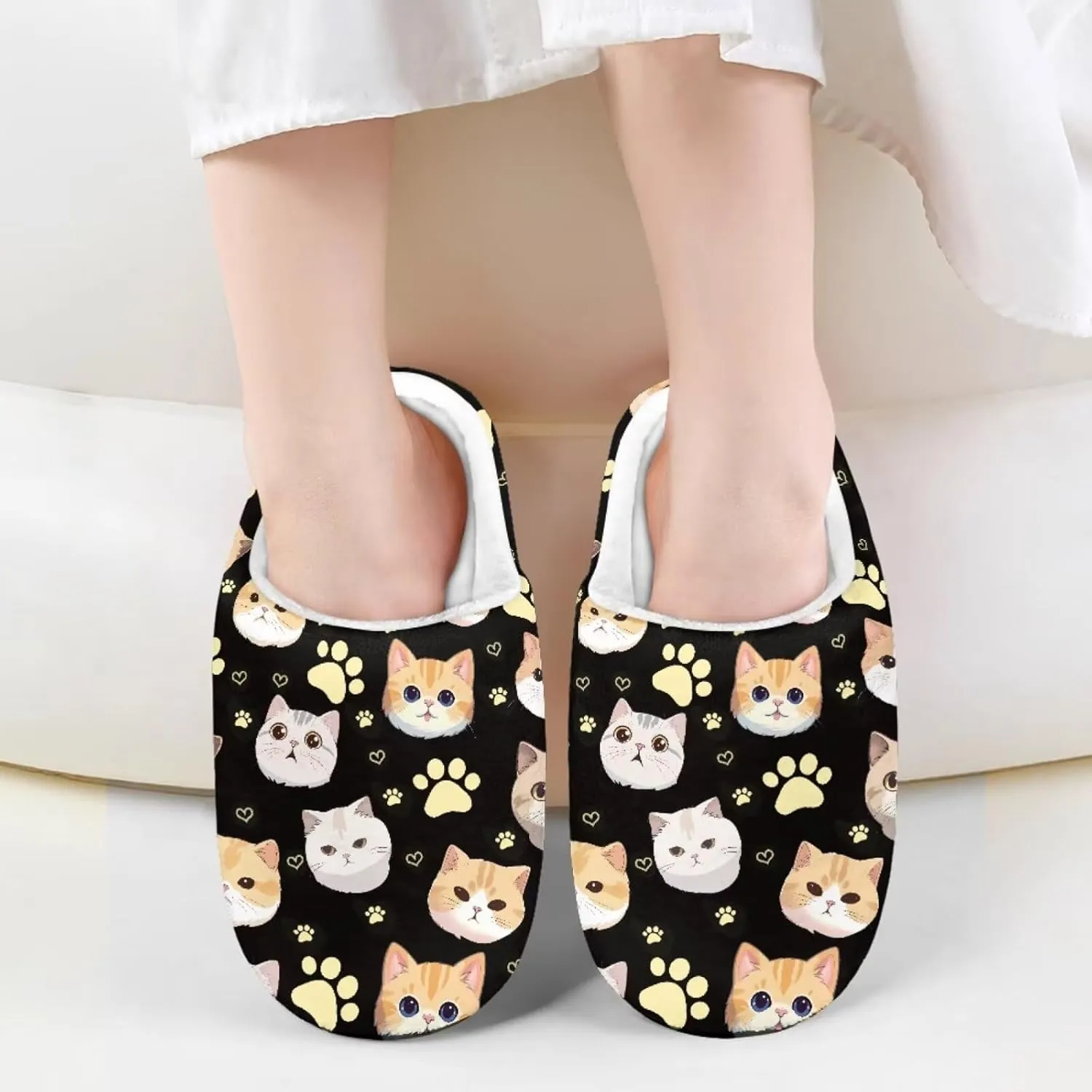 House Slippers for Boys Girls, No-Slip Memory Foam Slippers Soft Rubber Sole House Shoes for Indoor Bedroom Outdoor