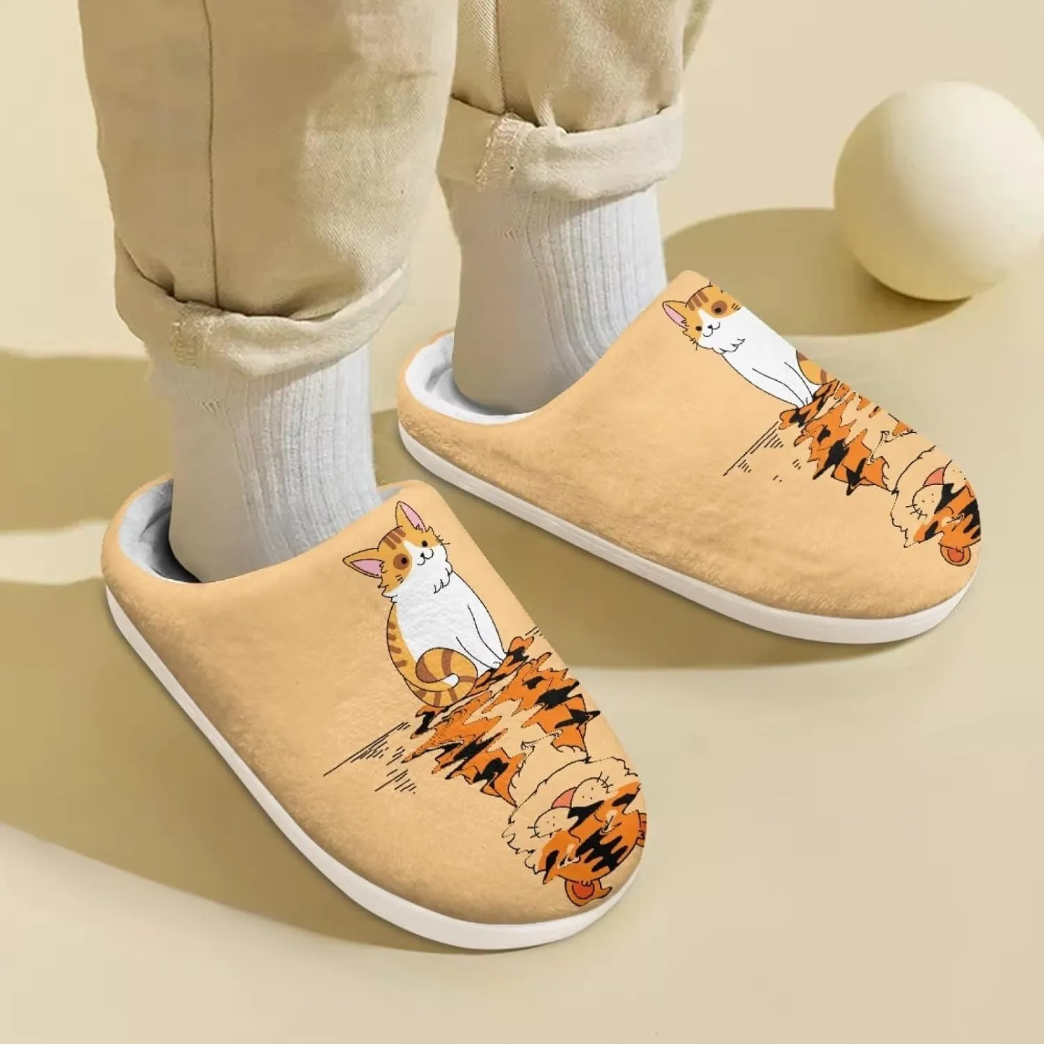 House Slippers for Boys Girls, No-Slip Memory Foam Slippers Soft Rubber Sole House Shoes for Indoor Bedroom Outdoor