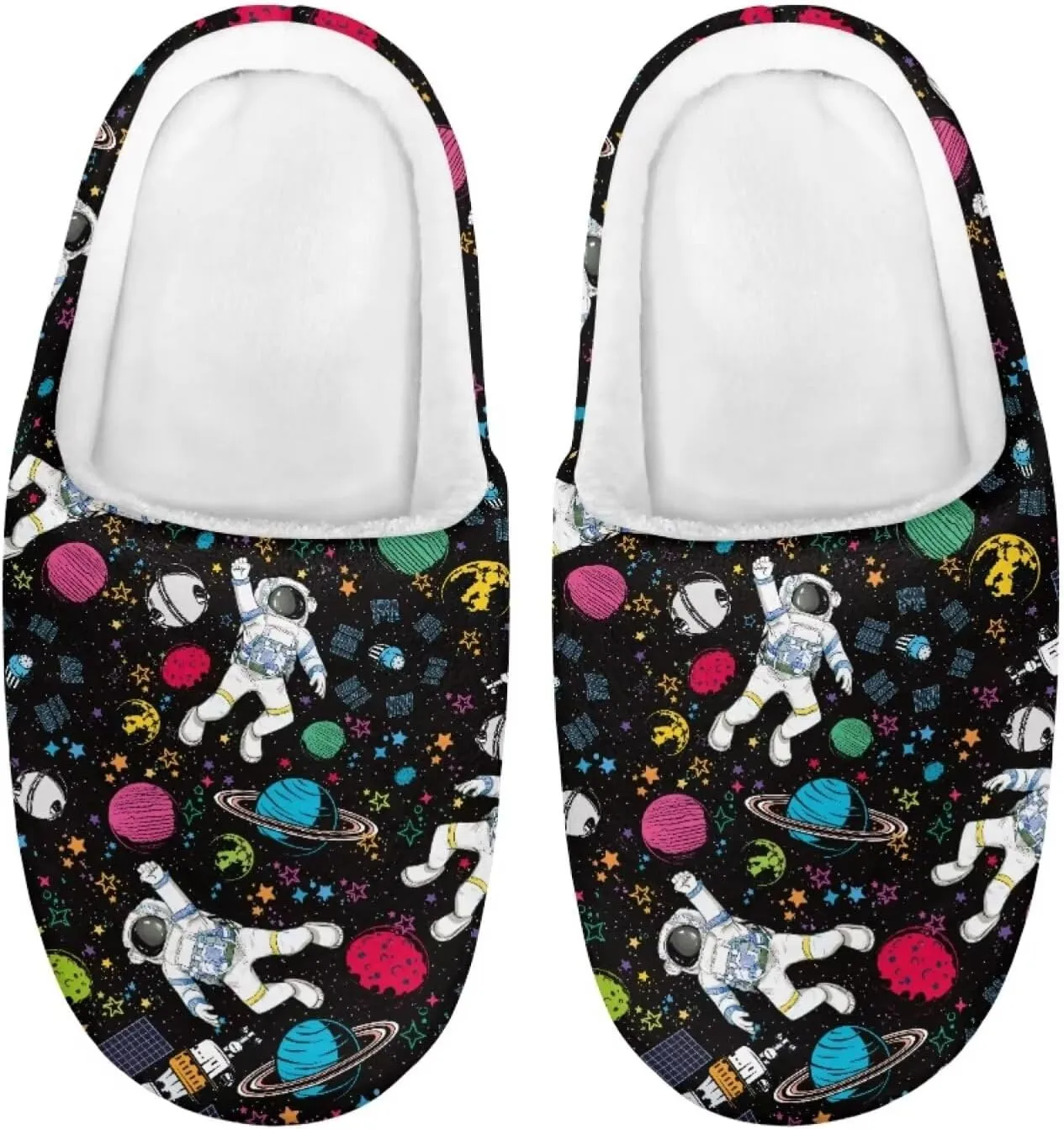 House Slippers for Women Men Kids, Anti-Slip House Shoes Comfortable Cotton Slippers Home Bedroom Shoes Indoor & Outdoor