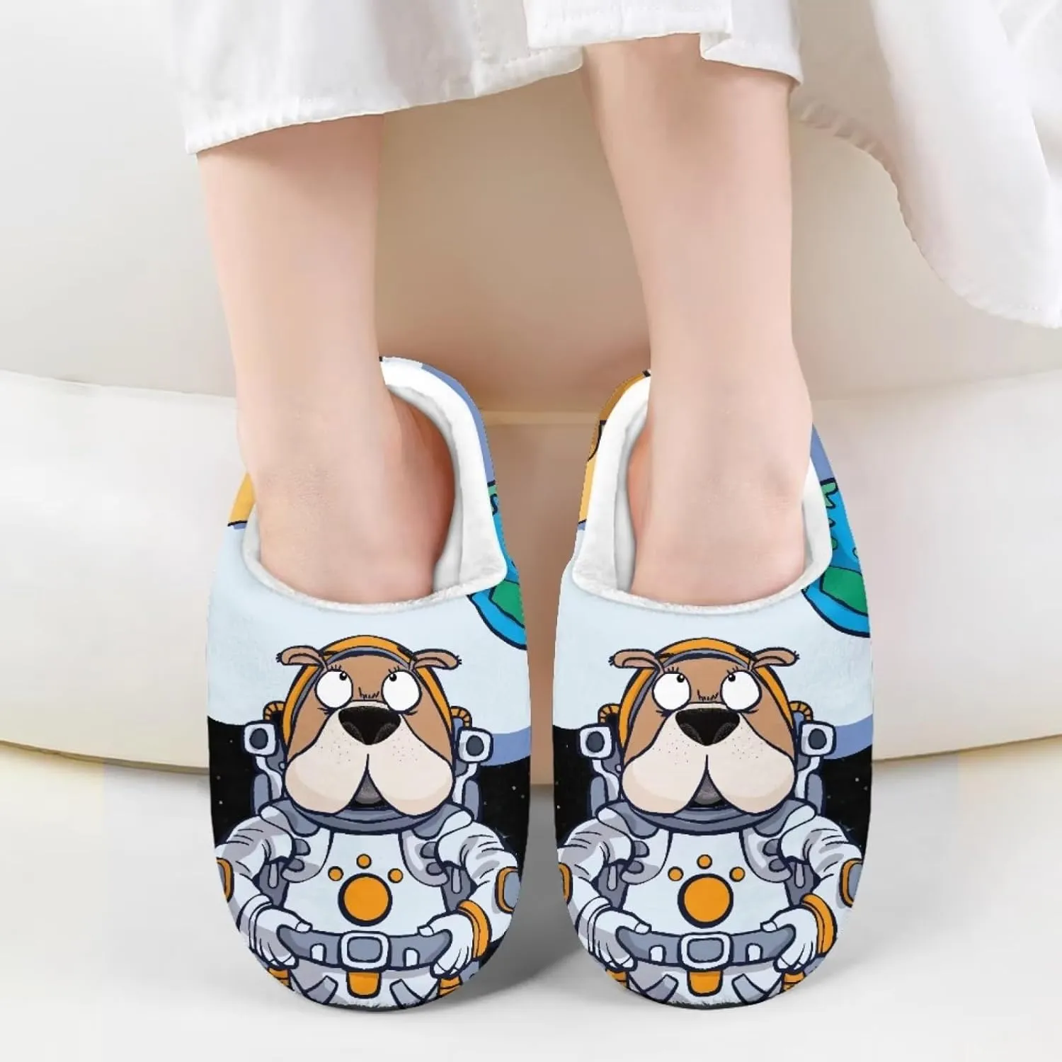 House Slippers for Women Men Kids, Anti-Slip House Shoes Comfortable Cotton Slippers Home Bedroom Shoes Indoor & Outdoor