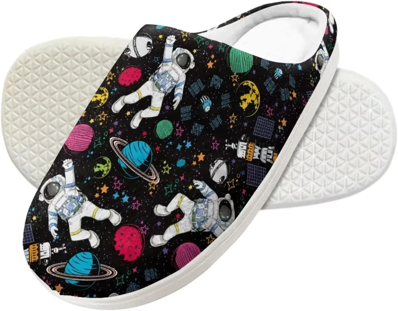 House Slippers for Women Men Kids, Anti-Slip House Shoes Comfortable Cotton Slippers Home Bedroom Shoes Indoor & Outdoor