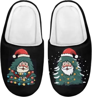 Howilath Boys Girls Christmas Slippers Kids House Cute Slippers for Toddler Plush Warm Slippers Non-Slip Winter Shoes