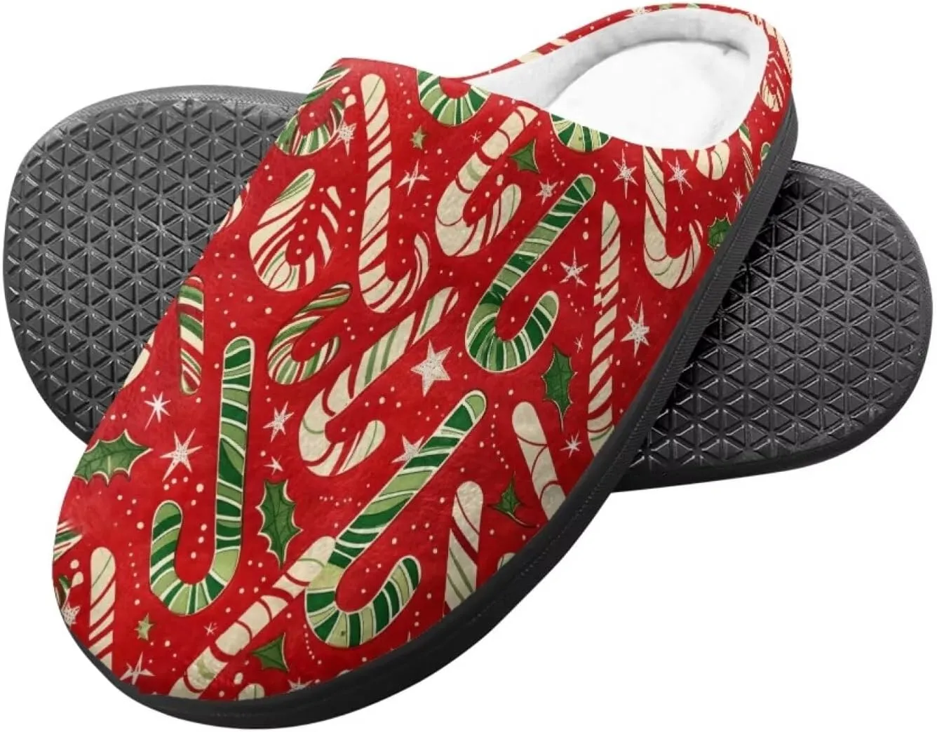 Howilath Boys Girls Christmas Slippers Kids House Cute Slippers for Toddler Plush Warm Slippers Non-Slip Winter Shoes
