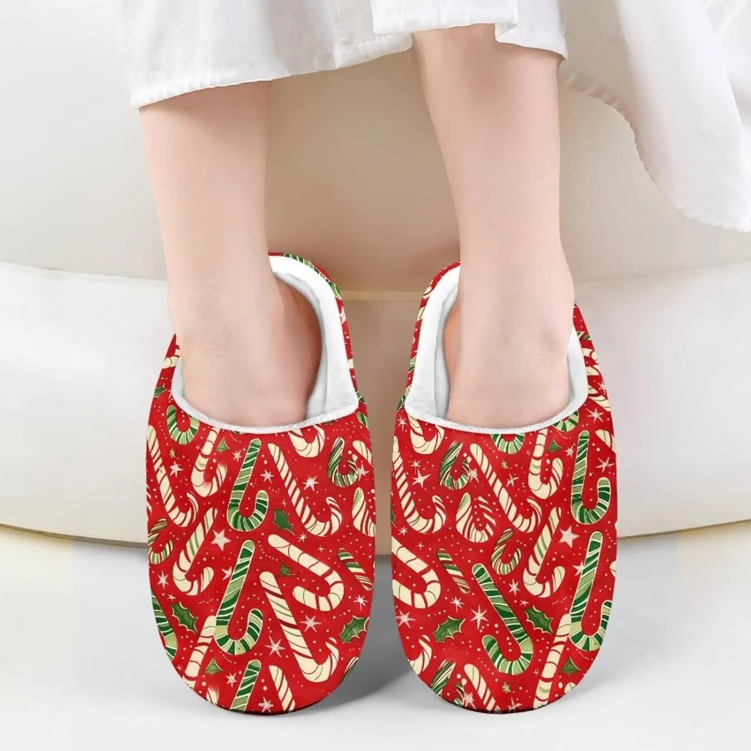 Howilath Boys Girls Christmas Slippers Kids House Cute Slippers for Toddler Plush Warm Slippers Non-Slip Winter Shoes