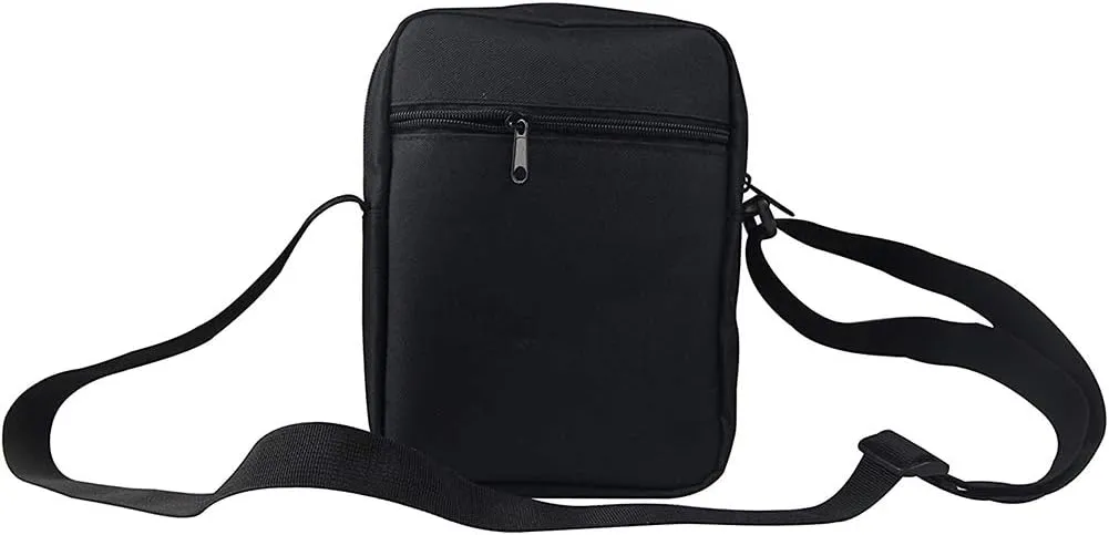 HUGS IDEA Black Pug Mini Messneger Bag Shoulder Handbag Outer Travel Cross Body Bags Purse for Women