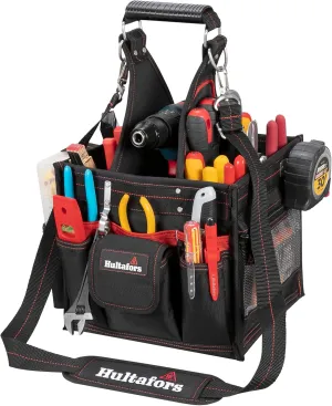 Hultafors Work Gear HT5582 Electrical/Maintenance Tool Carrier, 23 Pockets, Heavy Duty Ballistic Polyester Tool Bag