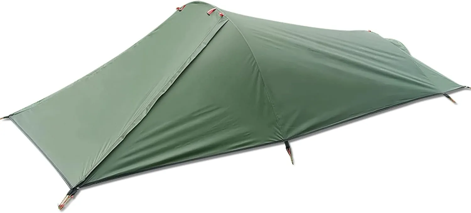 HXBER Ultralight Outdoor Camping Tent Single Person Camping Tent Water Resistant Tent Aviation Aluminum Support Portable Sleeping Bag Tent