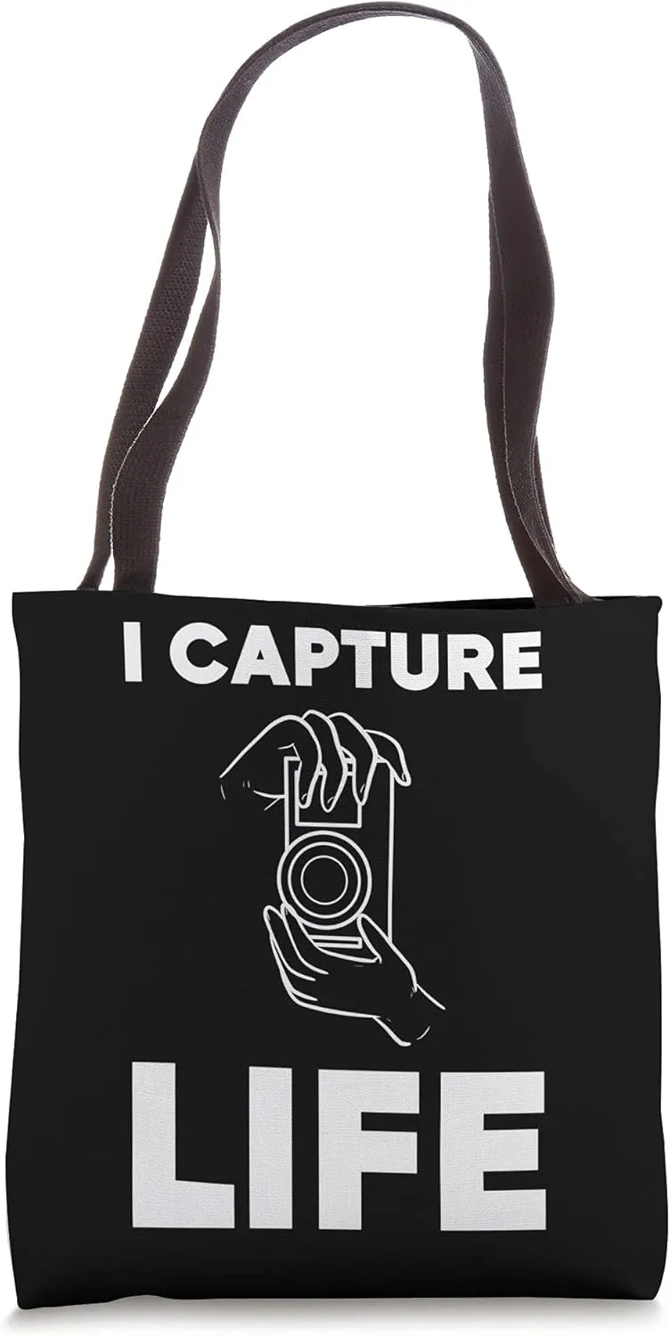 I Capture Life Camera Lovers Tote Bag
