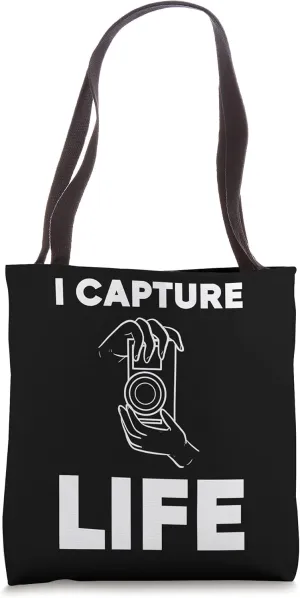 I Capture Life Camera Lovers Tote Bag