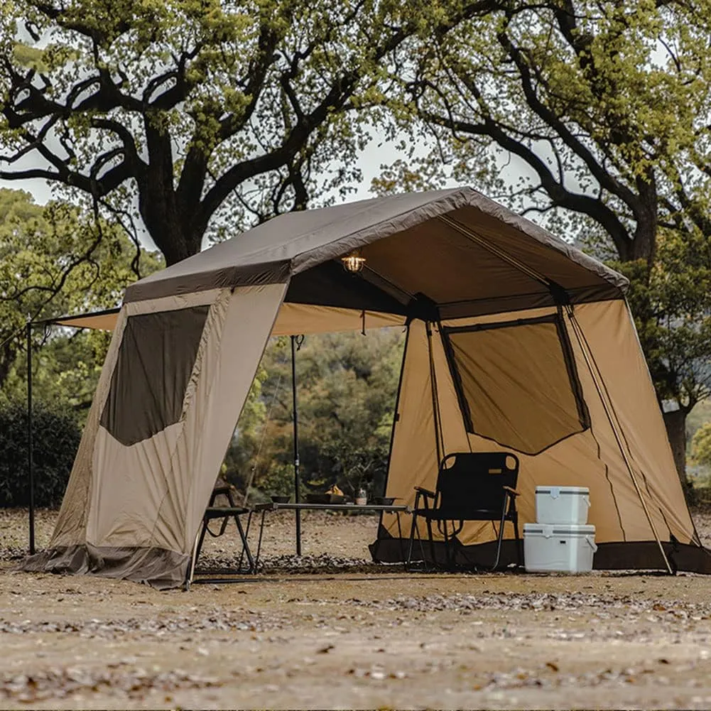 Instant Cabin Tent 3-4 Person Camping Tent - Family Waterproof Backpack Tents with Top Rainfly, Easy Set Up with Carry Bag for 4 Season Hiking Glamping Beach Outdoor