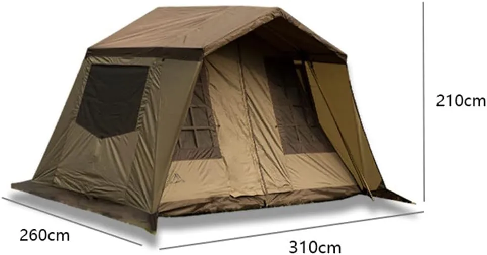 Instant Cabin Tent 3-4 Person Camping Tent - Family Waterproof Backpack Tents with Top Rainfly, Easy Set Up with Carry Bag for 4 Season Hiking Glamping Beach Outdoor