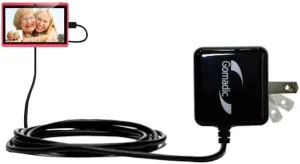 Intelligent Compact AC Home Wall Charger Suitable for The iRulu LA-520 w Tablet PC - High Output Power with a Convenient, Foldable Plug Design - Uses TipExchange Technology