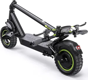 isinwheel Electric Scooter, 28 MPH Top Speed,1000W Motor E-Scooter Up to 37 Miles, 10” Off-Road Tires, Dual Shock Absorbers & Turn Signal, Foldable Escooter for Adults