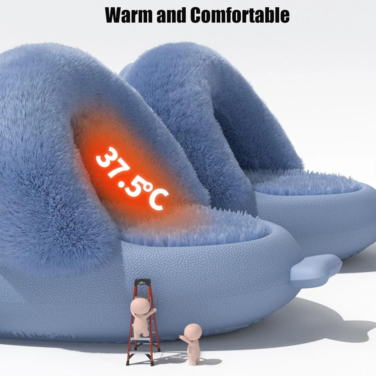 Jfxgjuv Sharklas Polares Sharklas De Invierno Sharklas Polares Originales Summer and Winter Shark Slides Detachable Warm Fuzzy Slippers