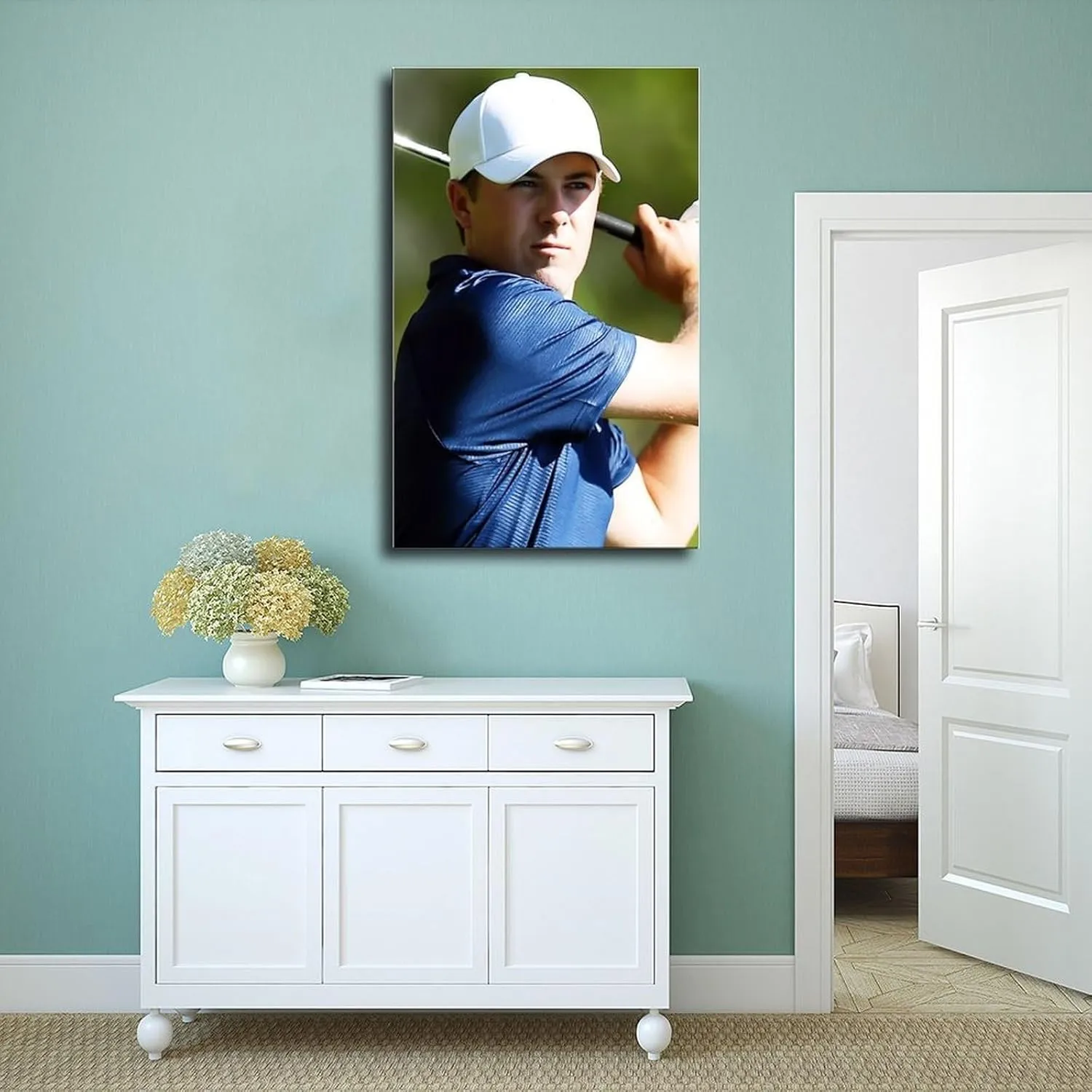 Jordan Spieth Golf Poster42 Canvas Poster Wall Art Decor Print Picture Paintings for Living Room Bedroom Decoration Unframe:12x18inch(30x45cm)