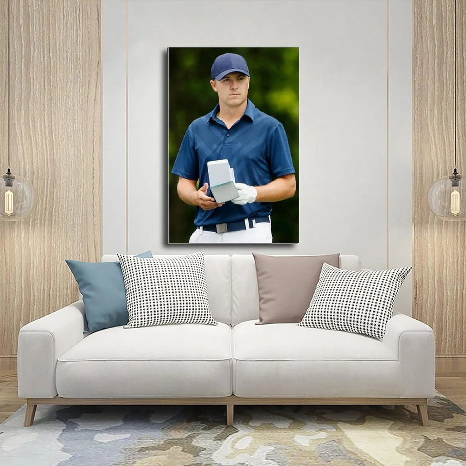 Jordan Spieth Golf Poster55 Canvas Poster Bedroom Decor Sports Landscape Office Room Decor Gift Unframe:24x36inch(60x90cm)