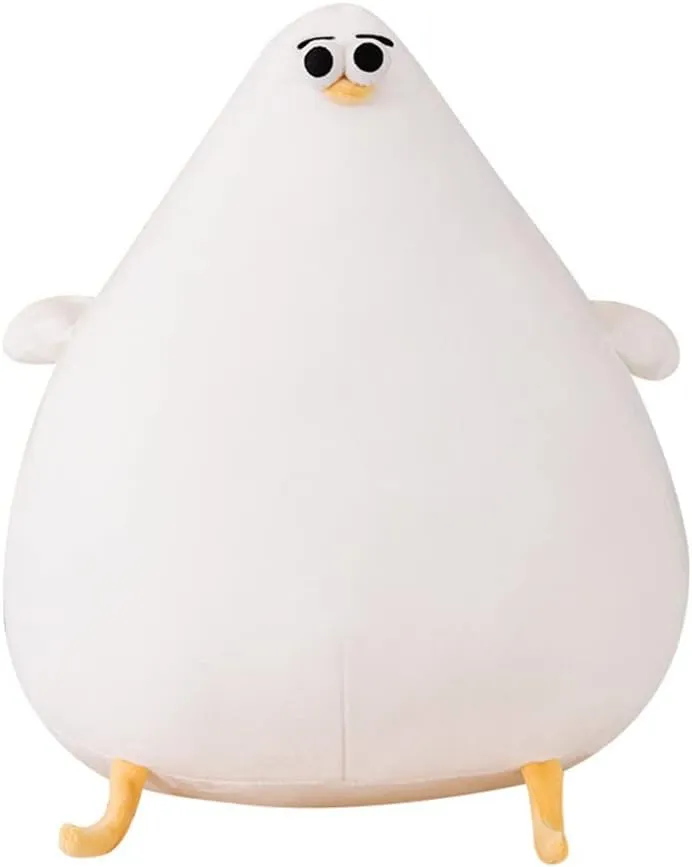 JOSON Chubby Plush Seagull Toy, Cute Cartoon Plush Fat Chicken Animal for Boys and Girls (15.78")