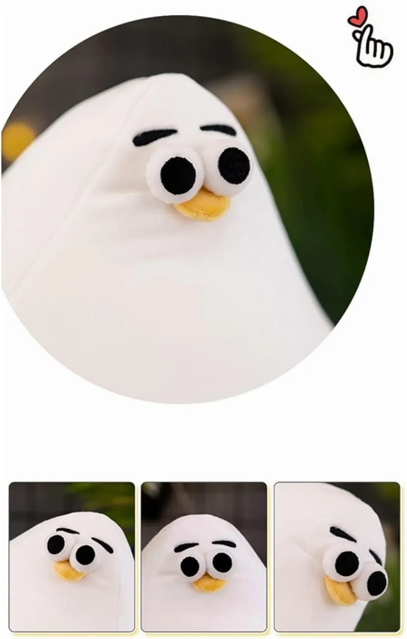 JOSON Chubby Plush Seagull Toy, Cute Cartoon Plush Fat Chicken Animal for Boys and Girls (15.78")