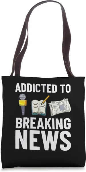 Journalist Writing Journalism Reporter Media News Tote Bag