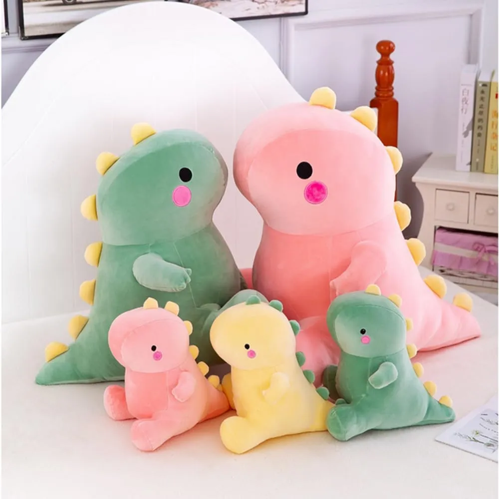 JPORSHU Cartoon Dinosaur Plush Doll Cute Kids Stuffed Toys，20inch Kawaii Plush Animal Dolls, Soft Dinosaur Plush Toys, Children’s Room Decoration, Children’s (Green)