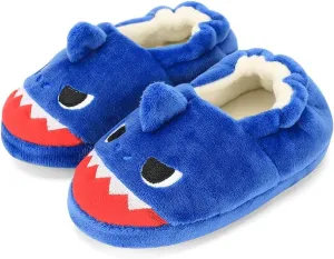KAKU NANU Toddler Kids Slippers Cute Animal Cartoon Shoes Girls Boys Warm Fleece Winter Household Slippers